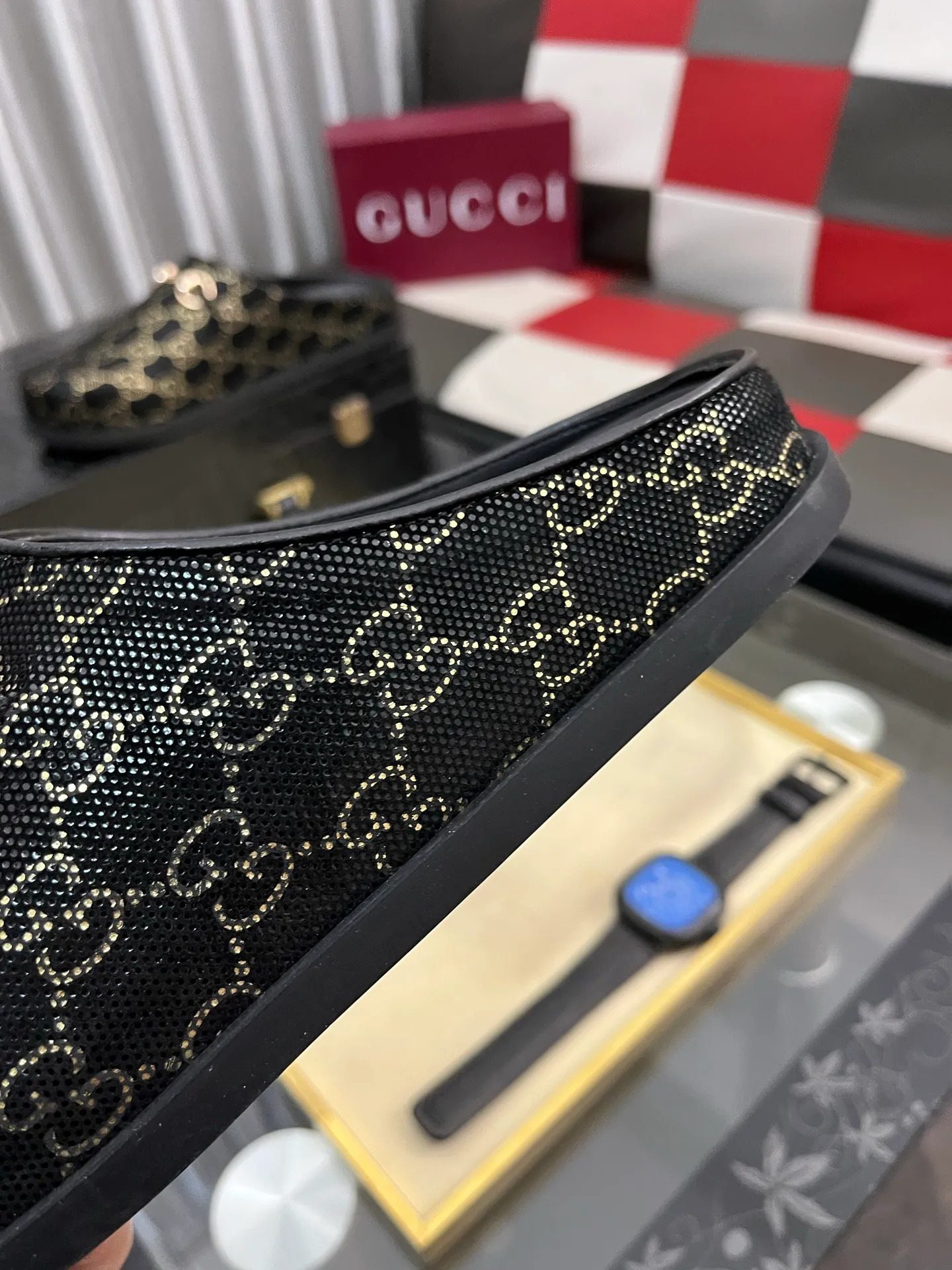 Ex-factory price: 438⌚️⌚️[Gucci] 2025 new season half-slip men's shoes, made of Italian imported first-layer frosted cowhide➕sheepskin lining, original hardware buckle, original combination wear-resistant outsole, real shot 🎬 Very comfortable on the feet, size 38-44